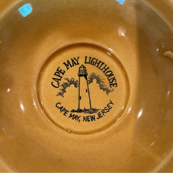 Vintage 60’s Ceramic Pitcher & Bowl “Cape May, NJ Lighthouse” Made in Japan - Picture 11 of 11